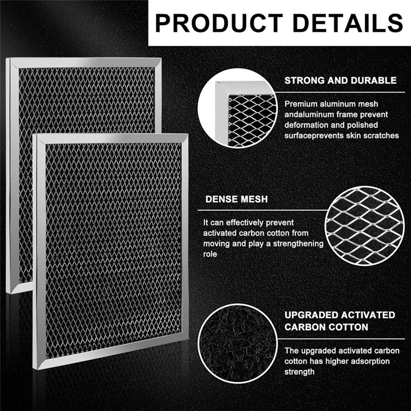 Стабильный сменный фильтр 2 шт. для B.Roan 970076, фильтр вытяжки 41F 10,5 x 8,75 дюйма для вентилятора плиты