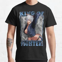 King of Fighters XV - Angel KOF 80s Videojuego Retro videojuegos de lucha camiseta para hombres talla grande adultos Tops S-6xl