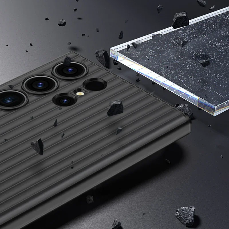 For Samsung Galaxy S24 S23 Plus Ultra-Thin Back Cover For Heat Dissipation Luxury Transparent Matte Hard PC Phone Case