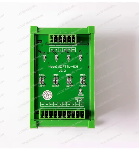 4-Channel differential signal conversion single-ended collector servo encoder 2MHz conversion board PLC fully compatible