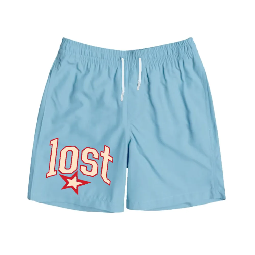 

Mgk Lost Americana Shorts Unisex Streetwear Summer Soft Loose Half Pants Design Graphic 3D Printing Clothes Men Women Bottom