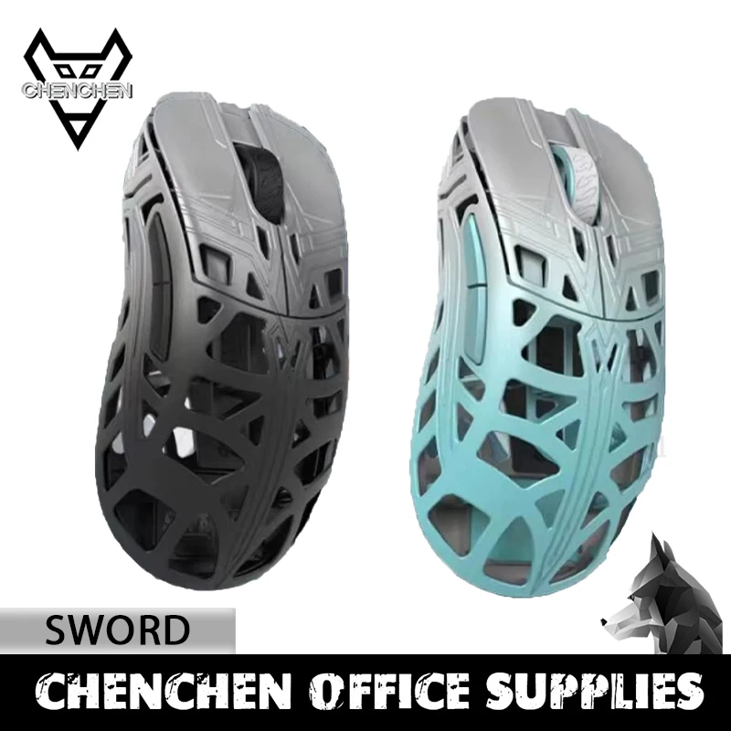 

Мышь Wlmouse Sword X Wanling Paw3950hs Sensor Nordic 52840 Чип 8k Fps Беспроводная геймерская мышь на заказ Магниевый ПК Аксессуары Подарок