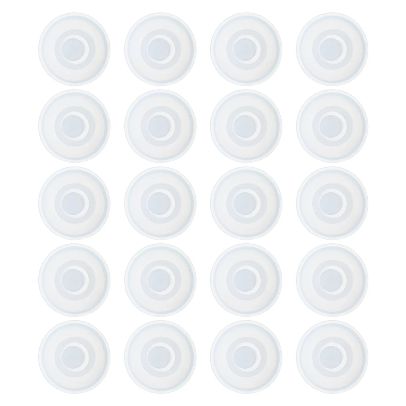 Silicone Spill Proof Plugs 20 Pack One Point One Inch Round Leakproof Stoppers for Water Bottles Tumblers Mugs