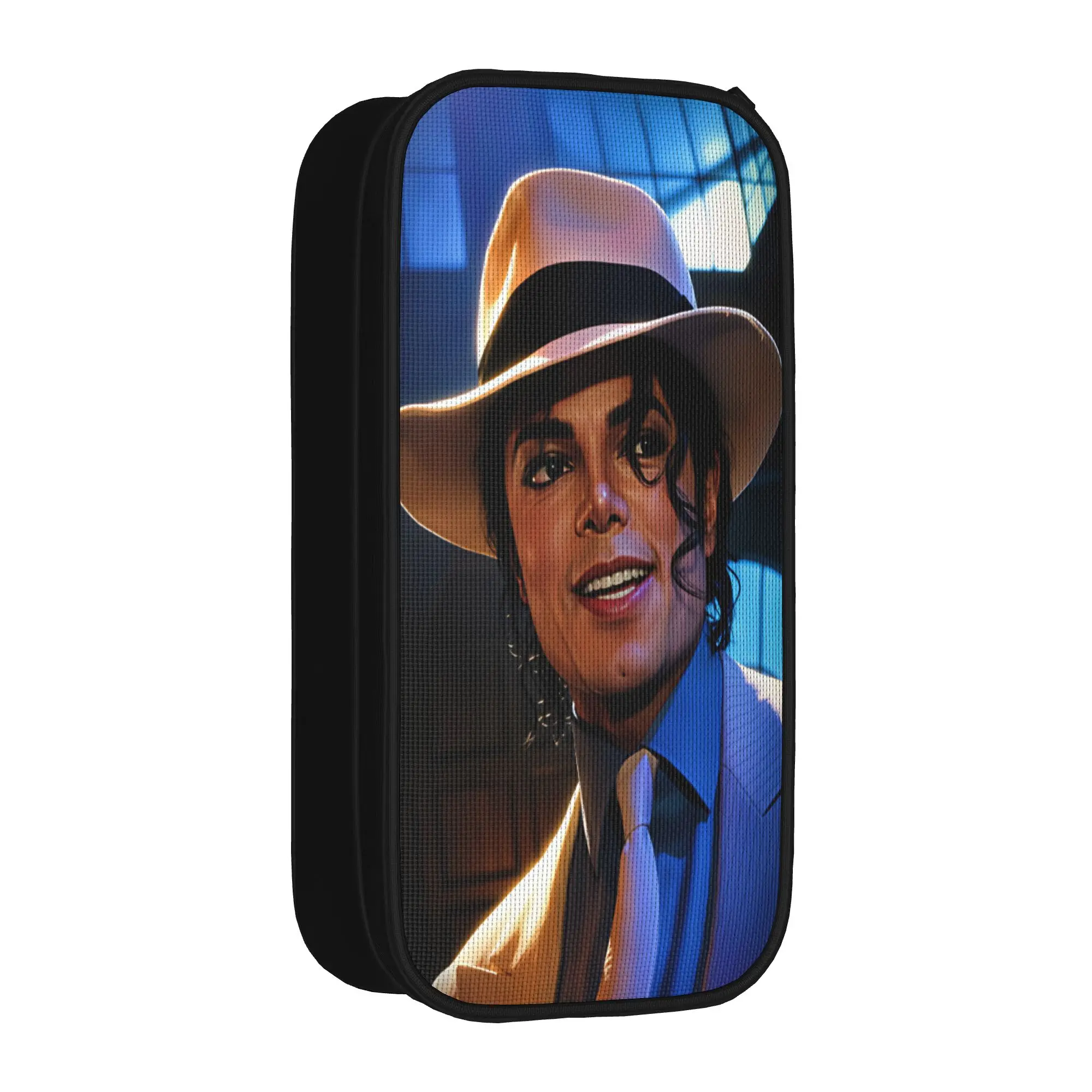 Michael Jackson Pencil Case  Students Fashion Pencil Box Custom DIY School Pencil Cases Supplies Birthday Present