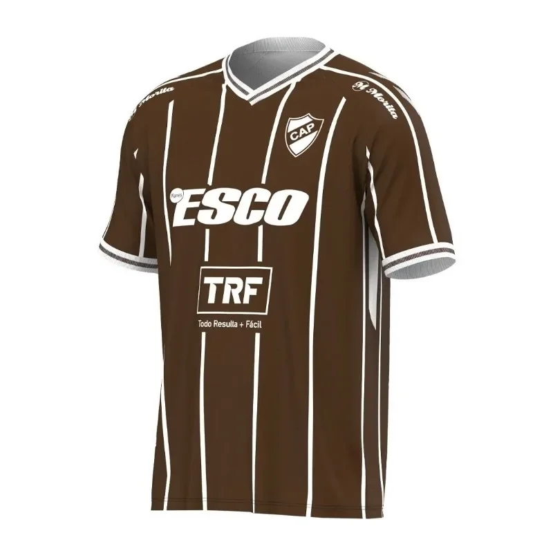 2025 Atlético Platense-Stil Herren Kinder Fußballtrikot Kurzarm Fußballshirt Argentinien Fans Sport Freizeitkleidung Oberteile