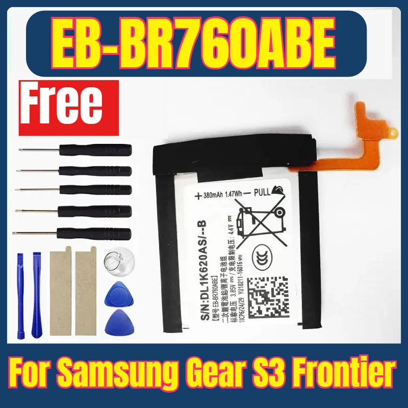 EB-BR760ABE 380mAh Smart Watches Batteries for Samsung Gear S3 Frontier SM-R760 SM-R765 SM-R770 + Free Tools