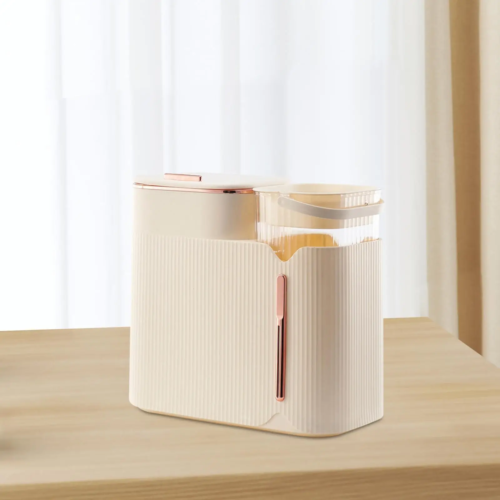 Kitchen Trash Can Tea Double Compartment Container with Aqueduct Trash Container for Dorm Living Room Home Kitchen Vehicle