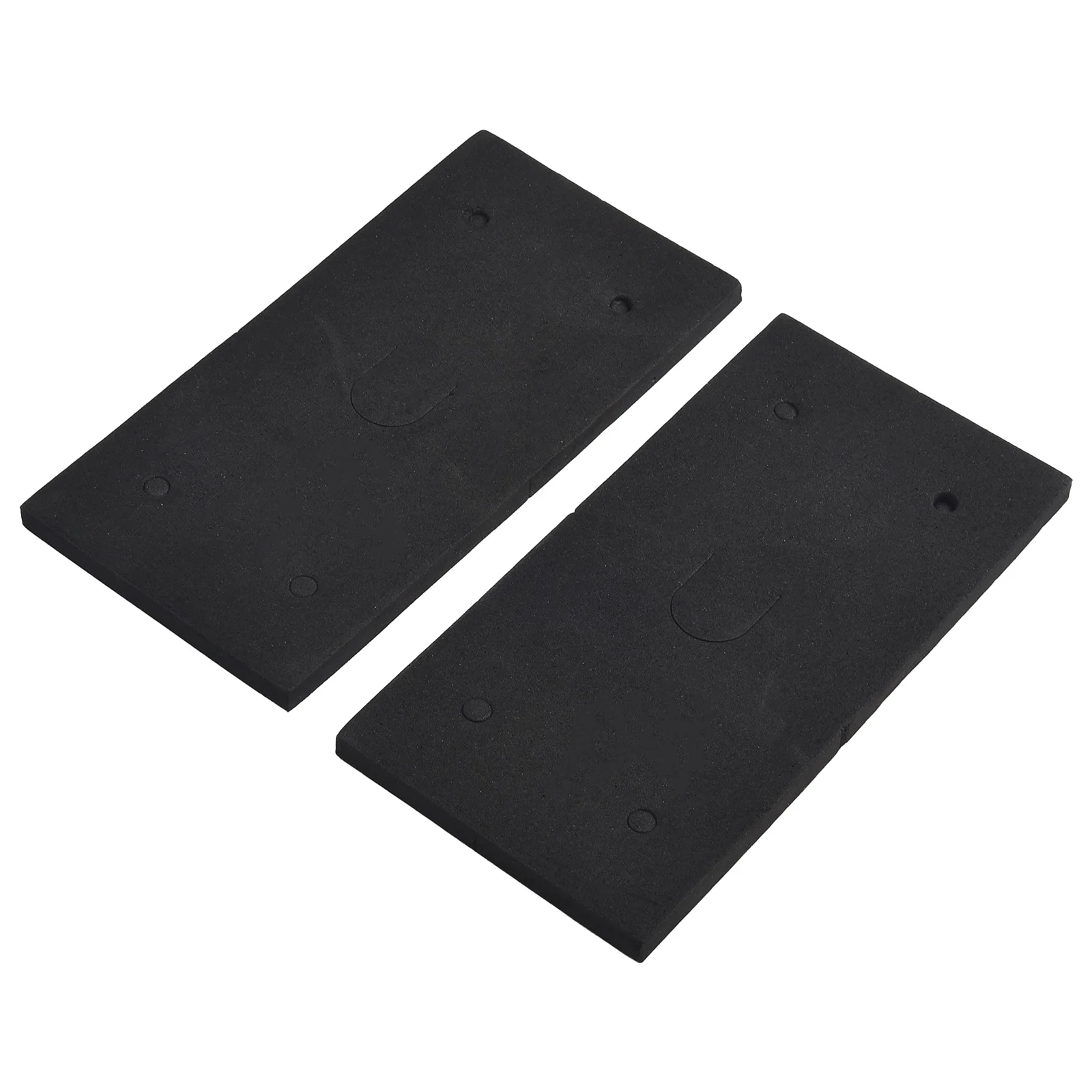 Foam Sander Back Pads Machine Parts Sandpaper Sponge Mat Square 2 Pcs Black Easy Installation Replacement Brand New