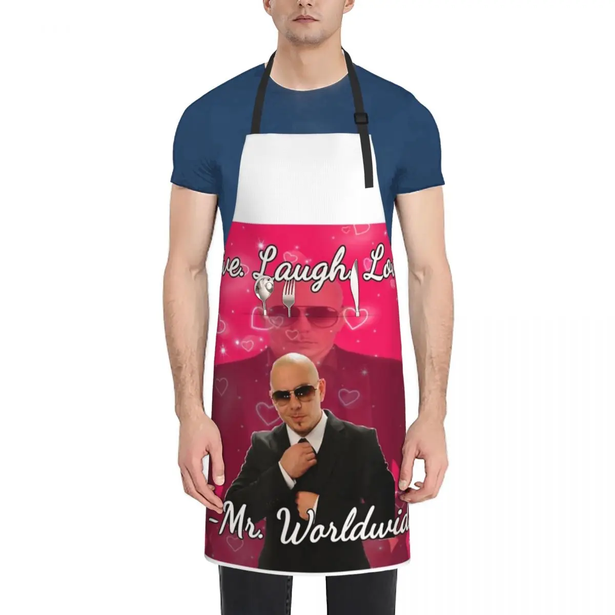 Mr Worldwide Pitbull Valentine Apron professional hairdresser christmas christmas decoration beauty master Apron