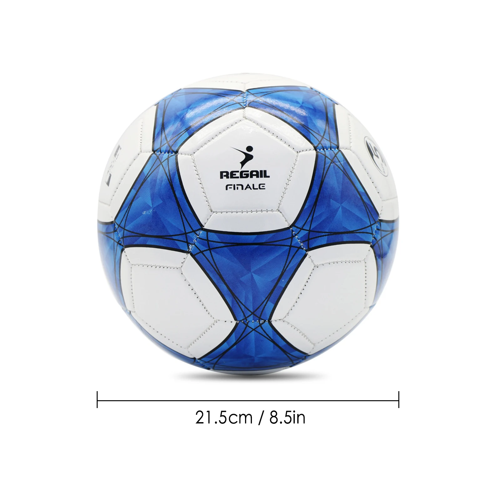 Size 5 PU Soccer Ball for Youth Machine Stitched Football with Pump Needle & Storage Bag for Outdoor Sports Training Match Game