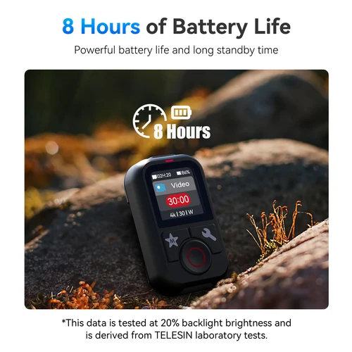 Imagen 2 del producto TELESIN T13 Control remoto Bluetooth para GoPro Hero 13 12 11 10 9 8 Max con correa para muñeca para accesorios de Cámara de Acción