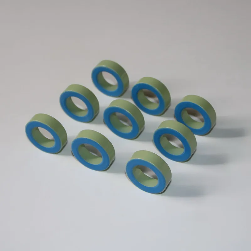 T141-52 Iron Ferrite Toroid Cores 36*22.4*10.5mm For Inductors Iron powder Core  Blue Green Ring