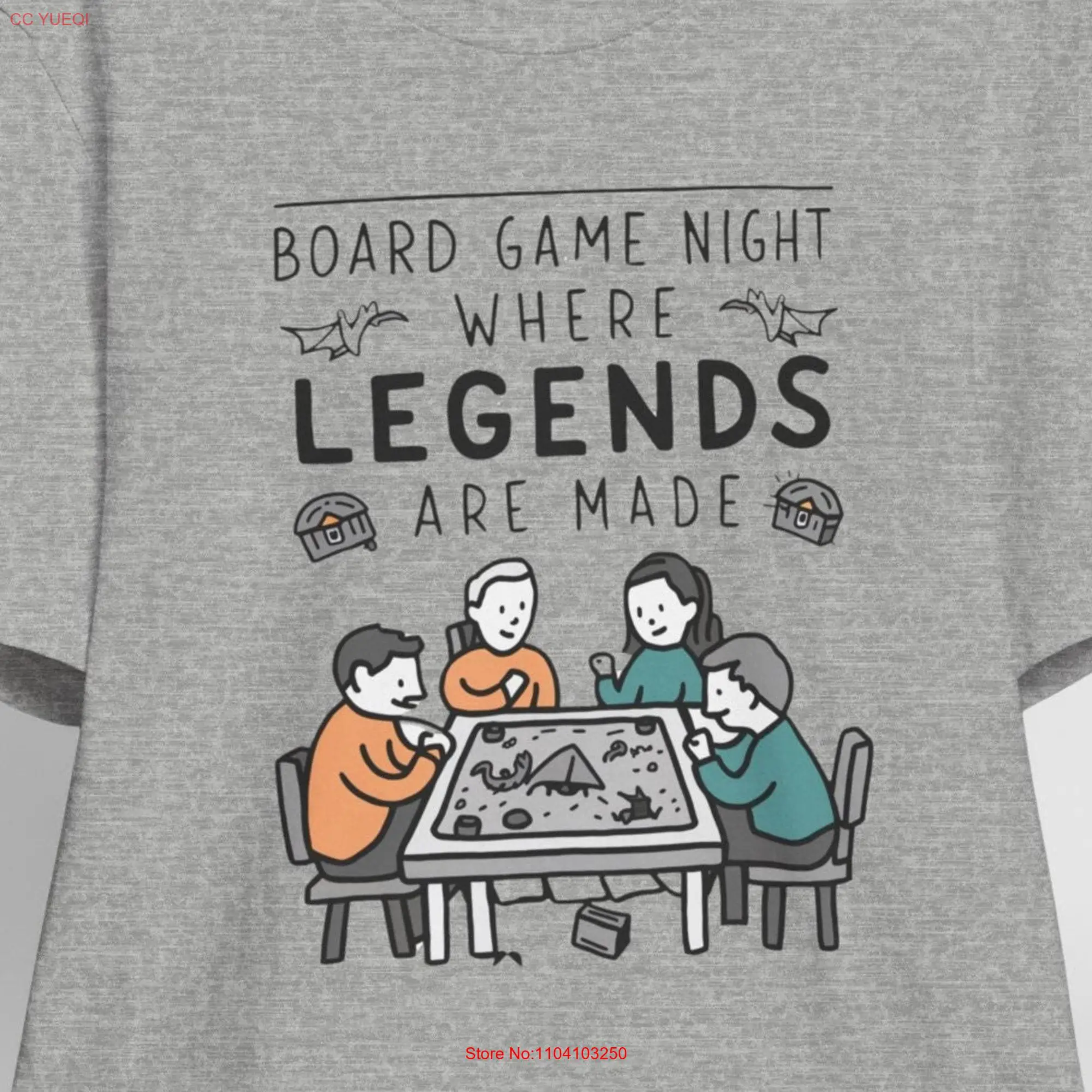 Tabletop Games Game Night Family Friends Legends Are Made T Shirt Board Geeks Social RPG D Strategy Card Party Group