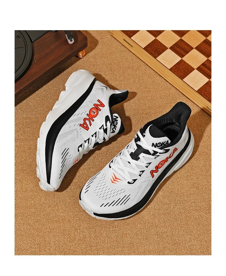 Herren-Laufschuhe, Offroad-Schuhe, Mesh-Trainer, Luxusschuhe, Sneakers, Rennschuhe, Outdoor, gepolstert, Paar-Schuhe, atmungsaktiv, rutschfest, modisch – Detail 5