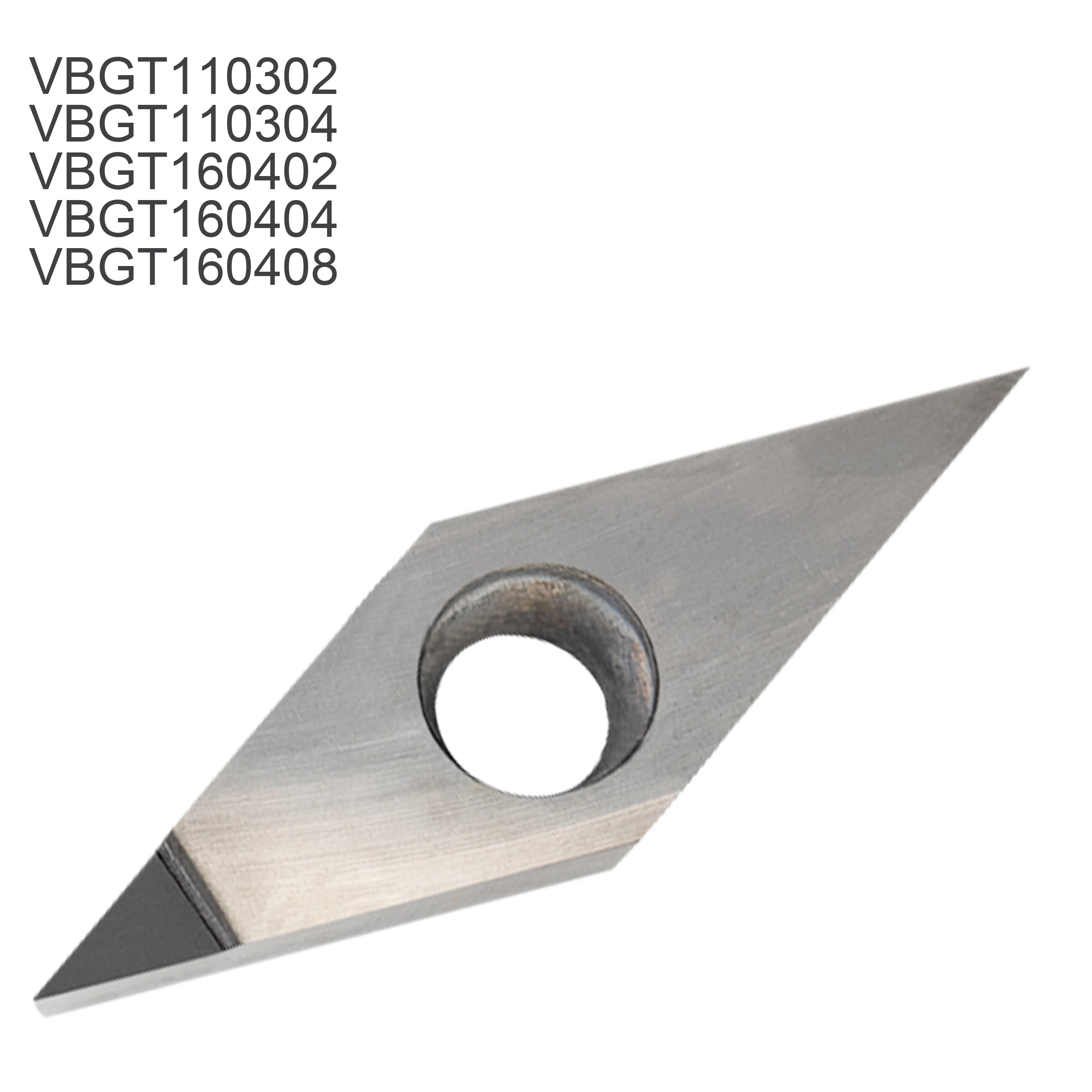 2Pcs VBGT110302 VBGT110304 VBGT160402 VBGT160404 VBGT160408 PCD CBN Diamond Inserts Blade Turning Tool Lathe Tool For CNC CUTTER