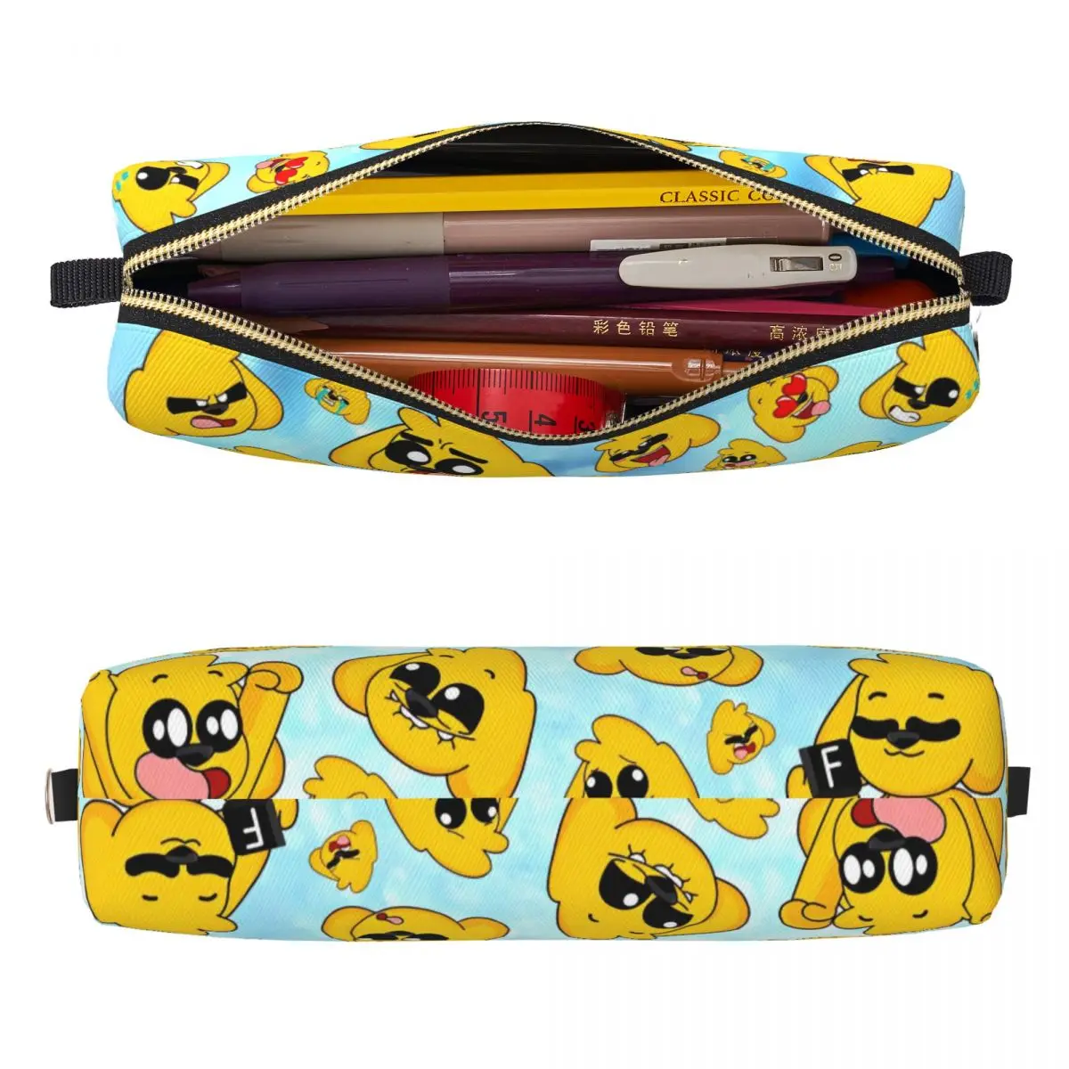 Estuches para lápices con patrón Mikecracks, estuches para lápices de dibujos animados, bolígrafos para niñas y niños, bolsas de almacenamiento grandes, papelería de regalo de oficina