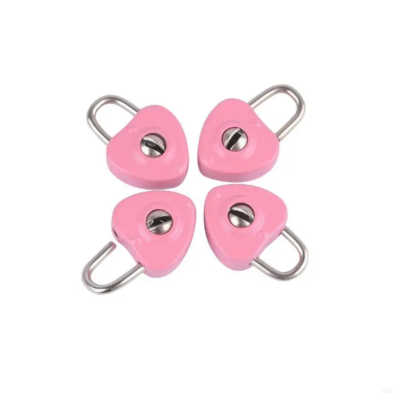 4XFD Mini Heart Practical Padlocks With for Key Jewelry Box Decor Padlock for Lovers