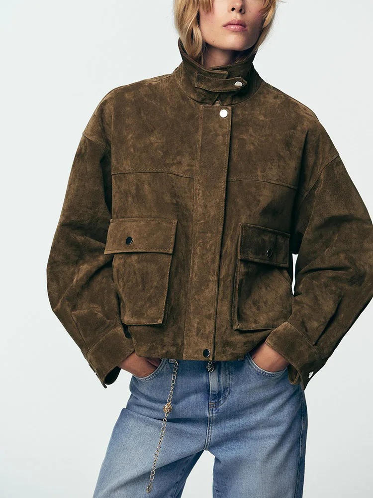 スイートカジュアルレザージャケット レディース ファッション 快適 新作 秋シーズン アウターウェア エレガント レディースコート