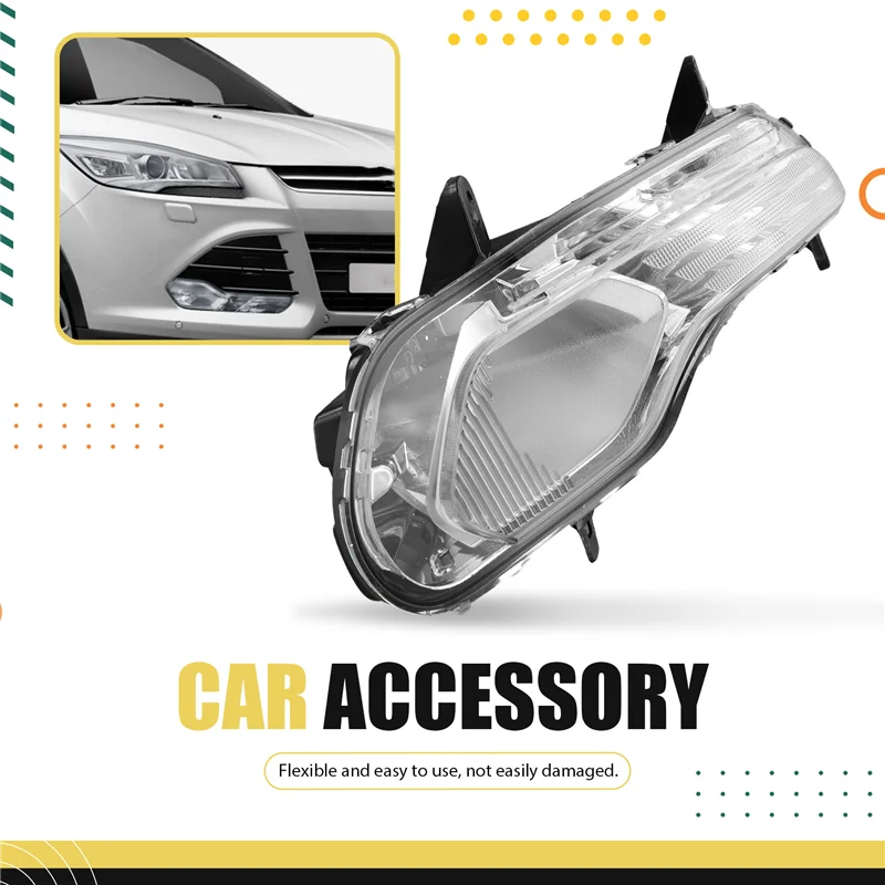 لفورد إسكيب كوغا 2013-2016 المصد الأمامي الضباب ضوء المصباح طقم ملحقات مصابيح الضباب الهالوجين مصابيح الضباب