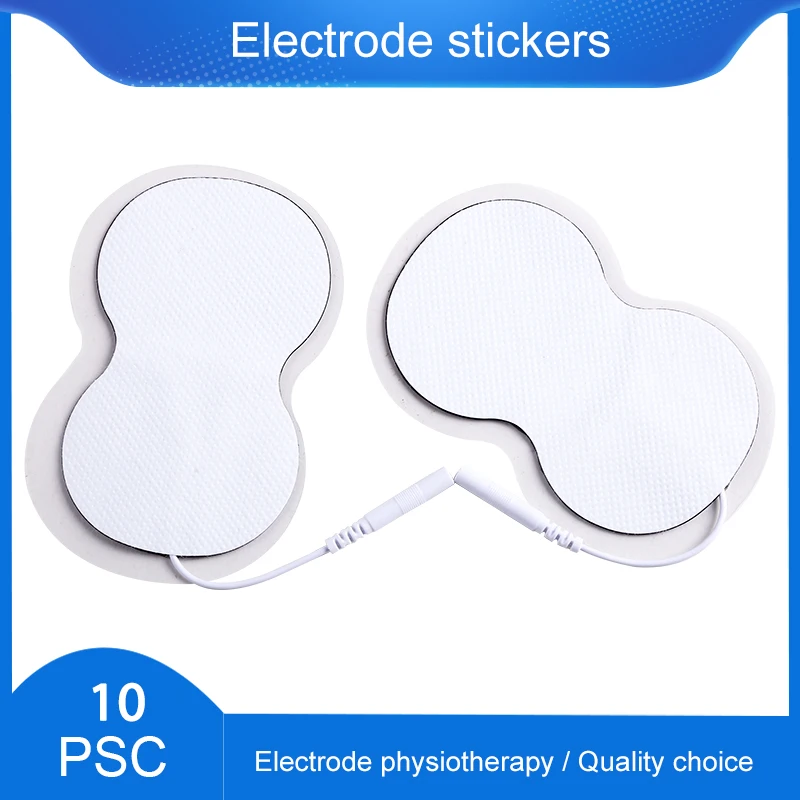 

10pcs EMS Electrode Pads 2mm Plug Electrostimulation Patches for Tens Acupuncture Physiotherapy Square Muscle Stimulator Machine