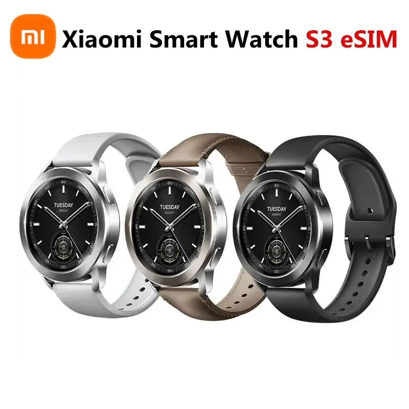 

Xiaomi Smart Watch S3 eSIM Call Watch Blood Oxygen Heart Rate Sleep Detection 5ATM Waterproof Sports Tracking For women man