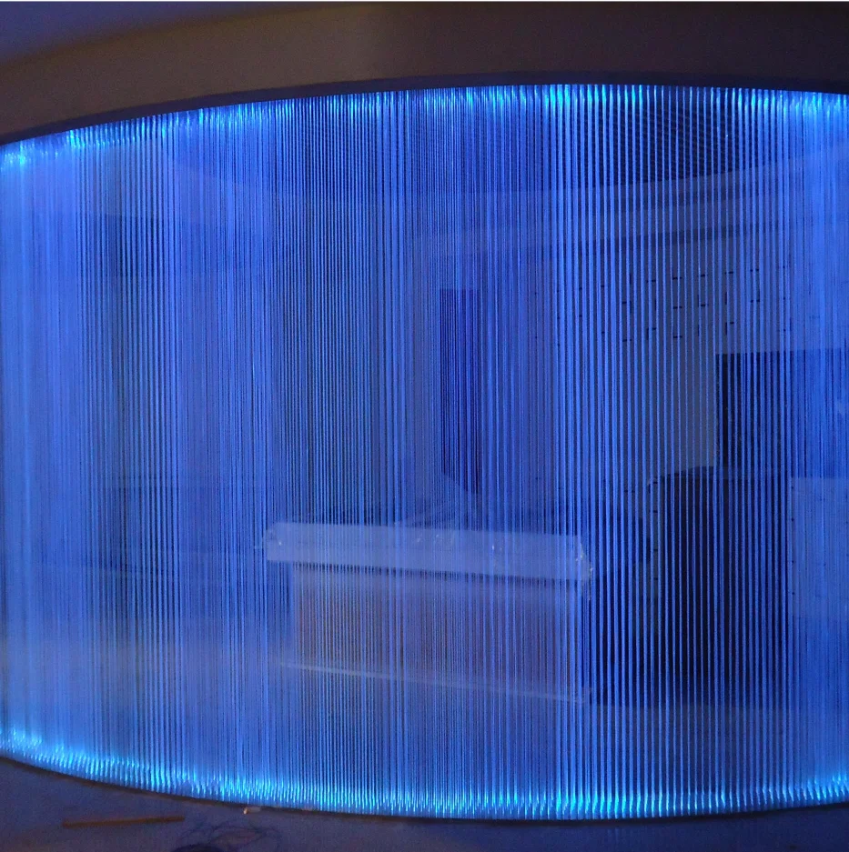 

ZXY KEPUAI 2023, светодиодные оптоволоконные фонари-водопад, небольшой светильник для штор из АБС-пластика с проекцией дистанционного управления для украшений