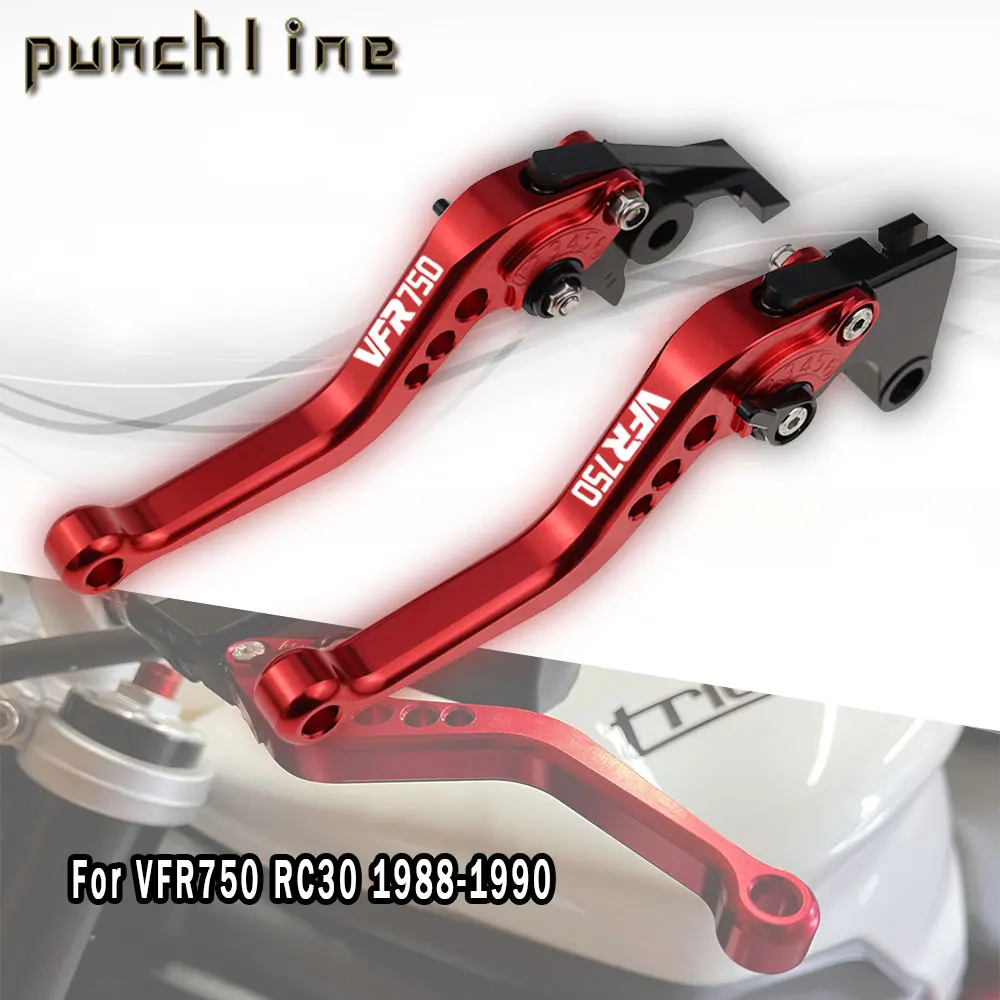 

Fit For VFR750 RC30 88-90 Short Brake Clutch Levers For VFR 750 RC30 Motorcycle CNC Accessories Adjustable Handle Set