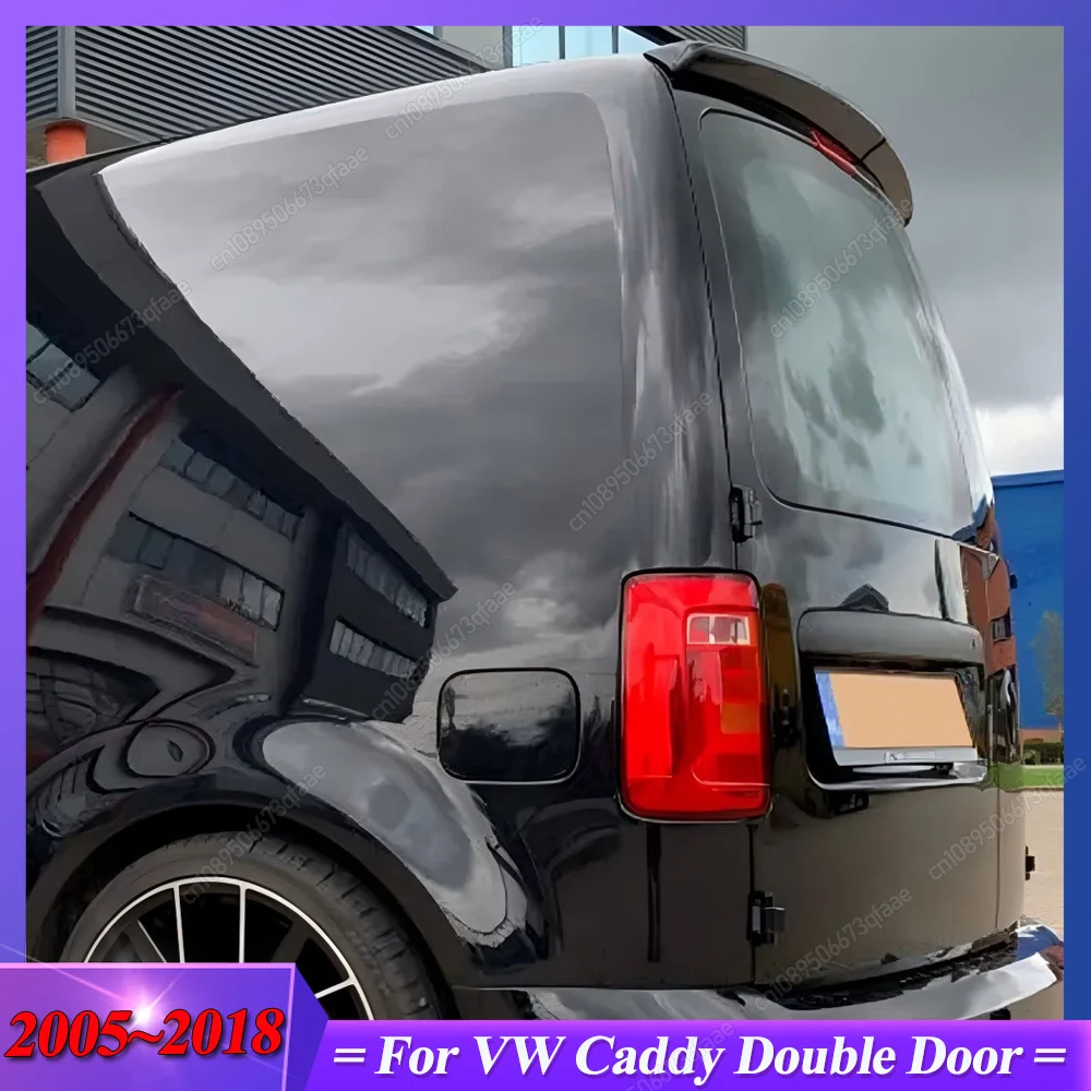 

Для VW Caddy двойной дверной спойлер на крышу 2005-2018 автомобильный задний спойлер на крышу крыло задний багажник спойлер крыло ABS глянцевый черный Bodykits