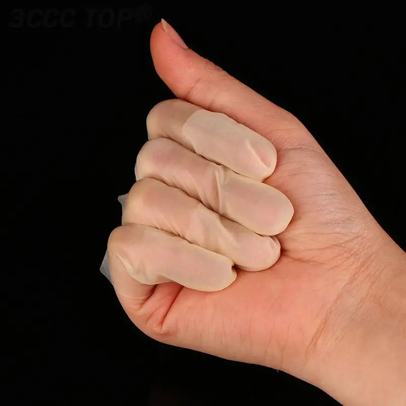 Non-Slip Anti-Static descartável Latex Finger Cover, Fingertips Protector, Luvas de borracha, Nail Art Tool, 200 Pcs, 500Pcs