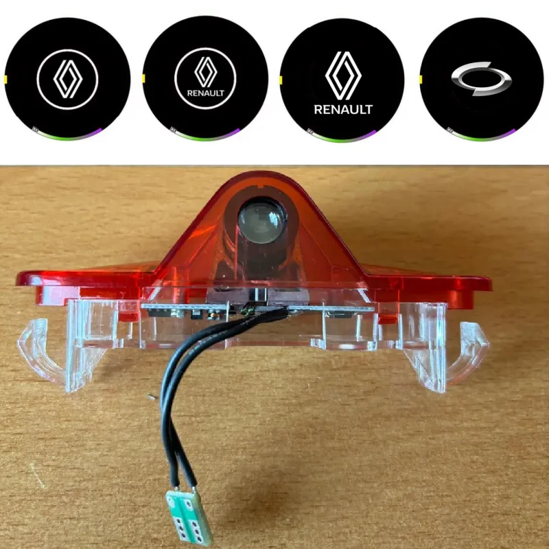

2Pieces LED Car Welcome Logo Projector Light Door Lamp Accessories For Renault Megane Koleos Laguna Talisman Latitude New style