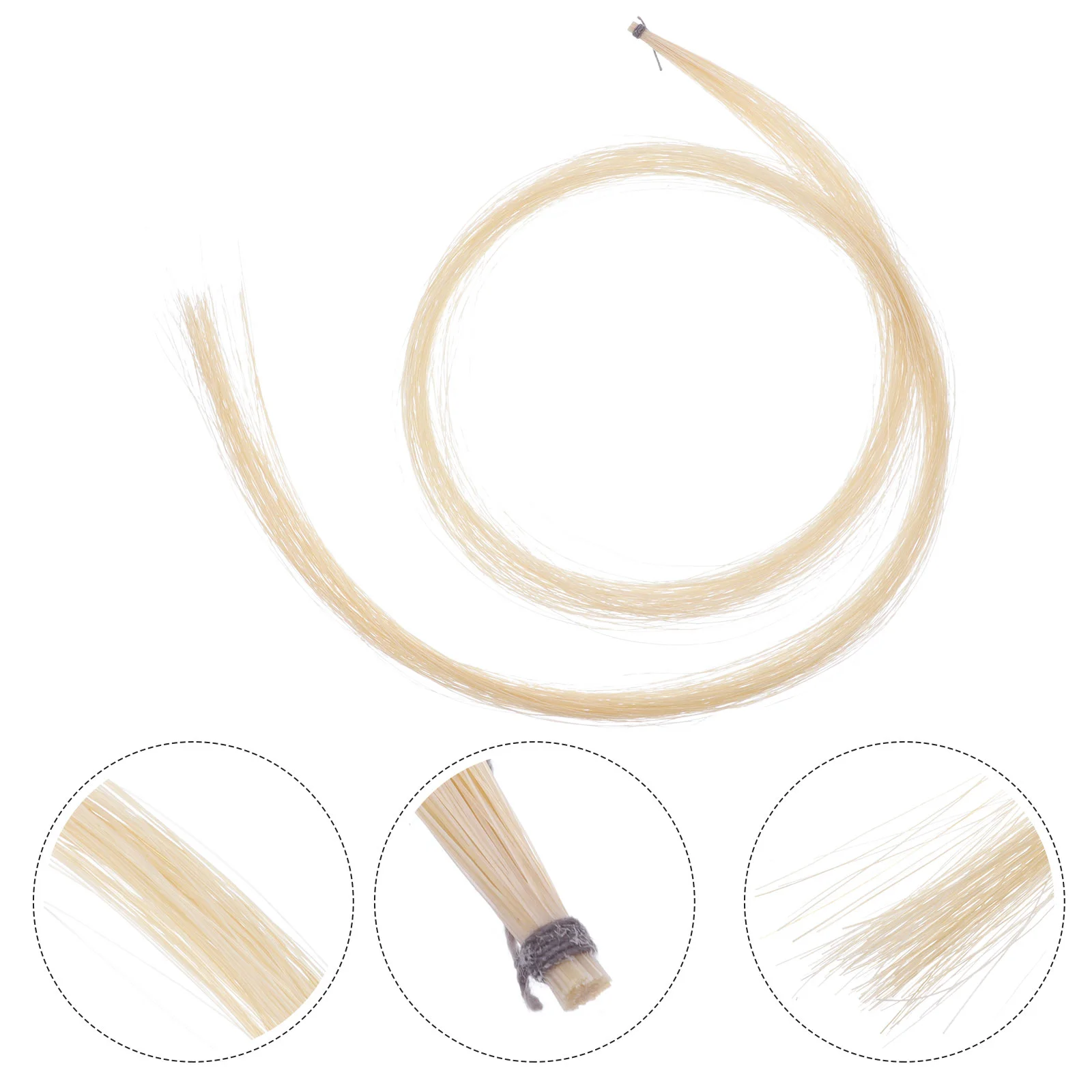 Horse Hair Mongolian Horse Tail Violin Cello Erhu Bow Hairs for String Parts Horse Hair for Violin Horse Hair for Erhu