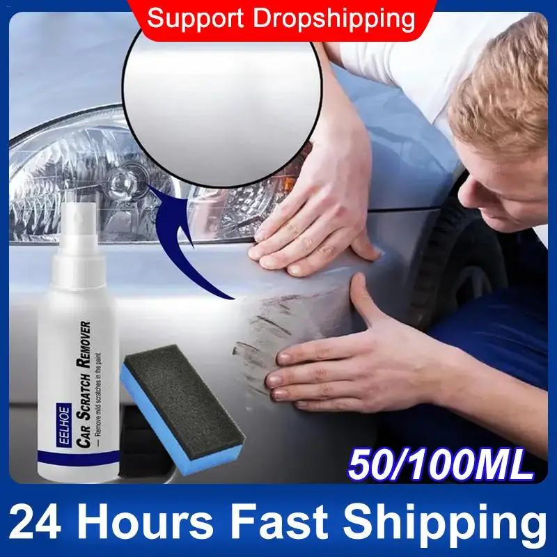 

Car Scratch Remover Repairing Paint Care 50/100ml Auto Scratch Removal Spray Minor Scrapes Repair Polishing Wax Cleaning Tools