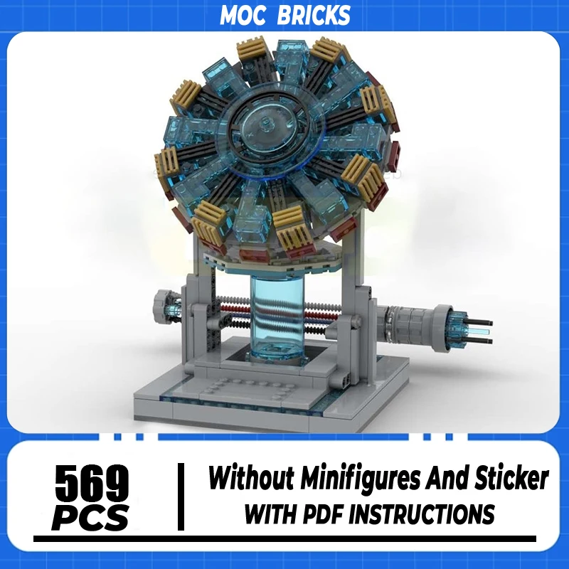 

Movie Model Moc Building Block Modular Arc Reactor v.1 Model Technology Brick DIY Assembly Modular Construction Toy Holiday Gift