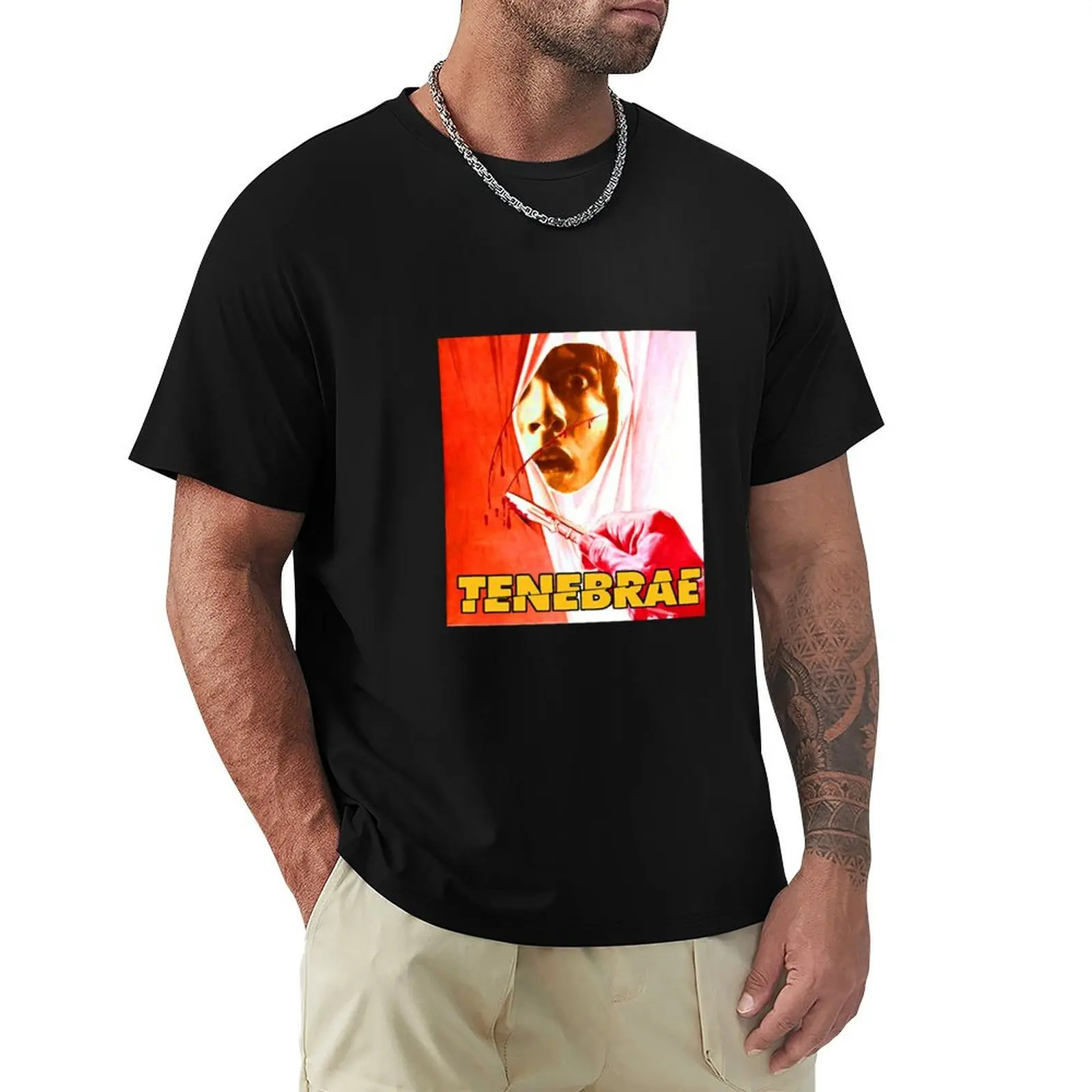 

Tenebrae Retro Film T-Shirt cotton man t-shirts sports fans gifts for boyfriend summer top designer t shirt men