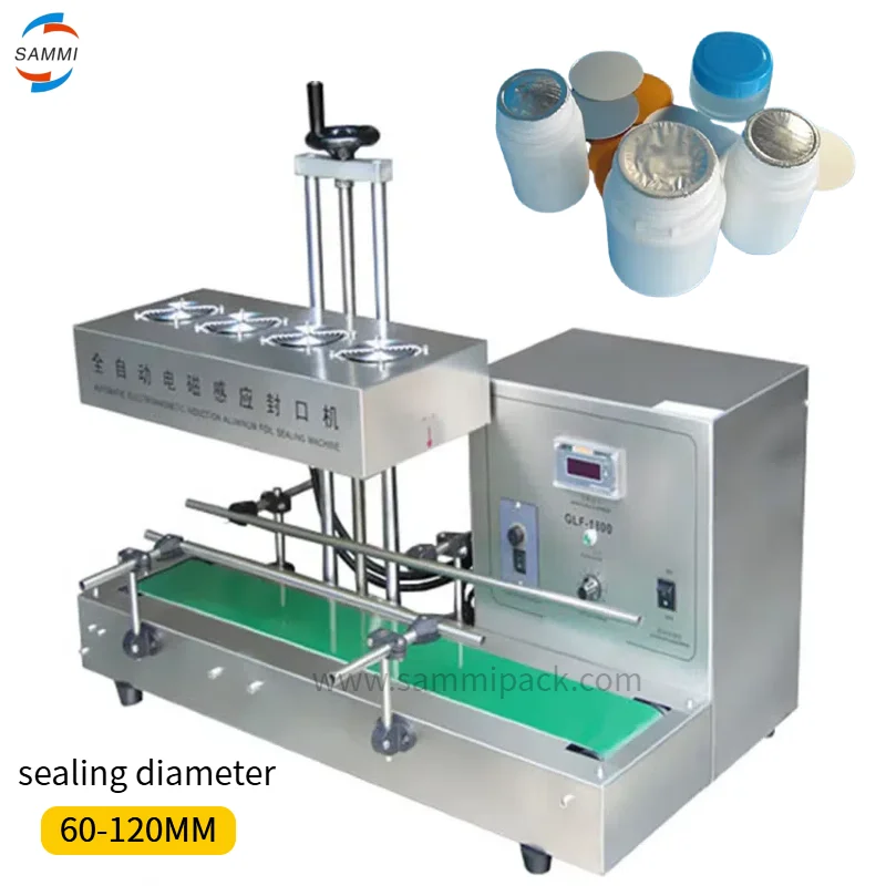 2025 New Product  Aluminium Foil Plastic Glass Bottle Lid Cap Induction Sealer Sealing Machine For Bottles 60-120MM