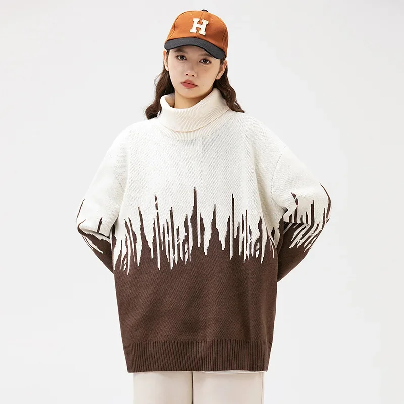 

2023 Autumn/Winter New High Neck Sweater Unisex Pullover for Warmth