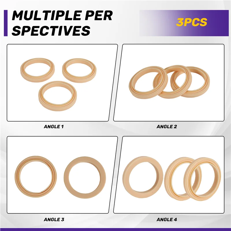 A05G-3Pack Silicone Steam Ring, Grouphead Gasket 54Mm Parts For Breville Espresso Machine 878/870/860/840/810/500/450/ Sage 500/