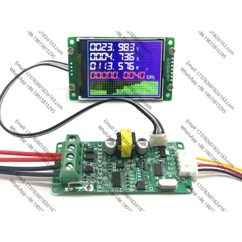 

Sui-201 electric energy metering module DC voltage and current meter color screen 60V serial communication Modbus Protocol