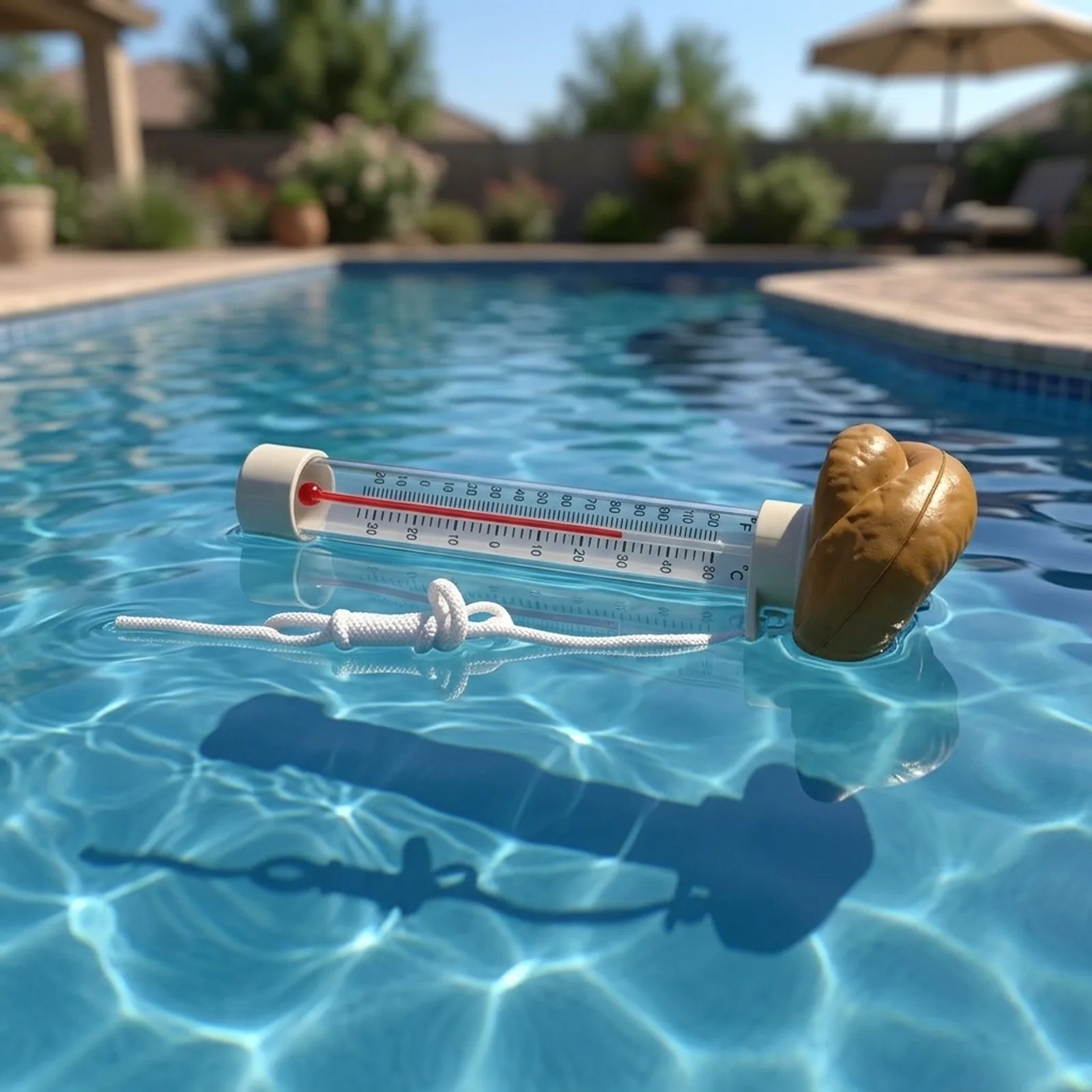 Funny Floating Poop Design Thermometer Fahrenheit Display For Swimming Spa Bathtub Water Feature Decor