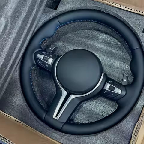 Leather Steering Wheel For BMW F20 F30 F31 F32 F34 F10 F11 F06 F01 F02 X1 F48 X2 F39 X3 F25 X4 F26 X5 F15 X6 F16 Sports Steering