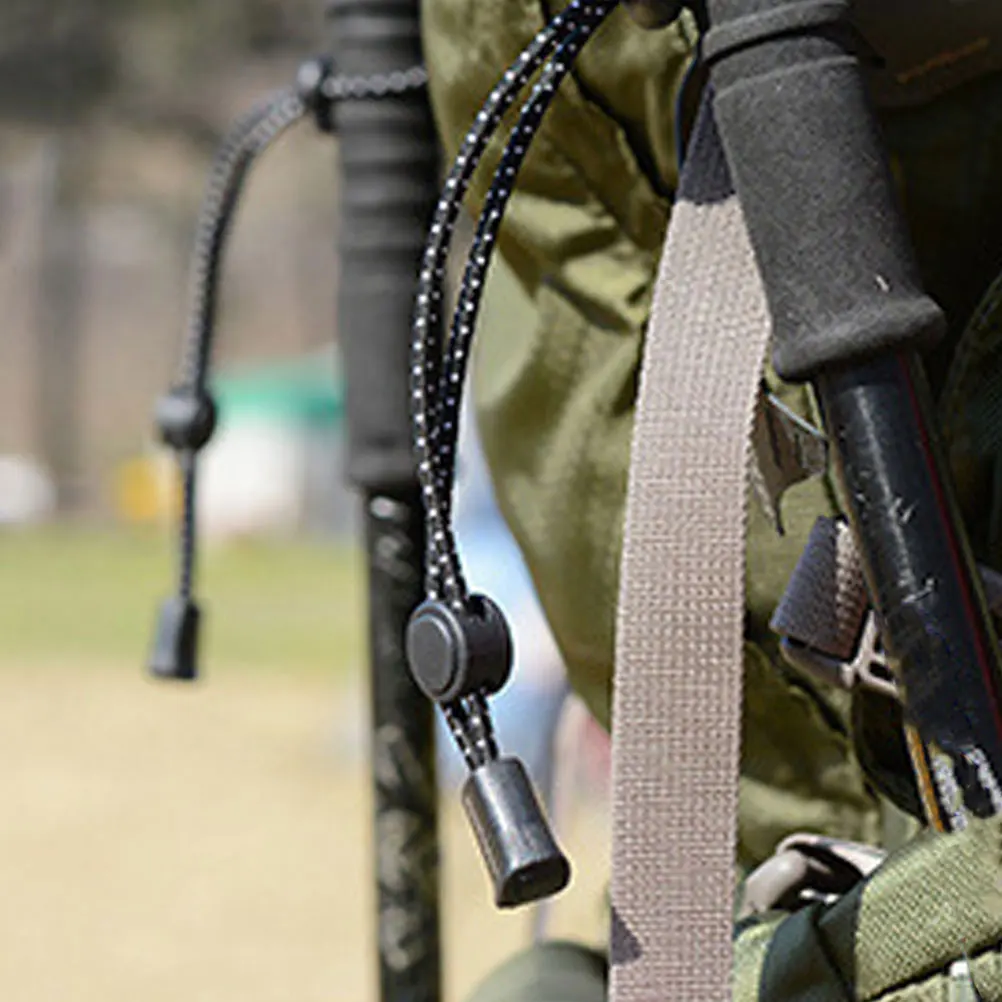 

4 Pcs Mountaineering Backpack Lanyard Travel Accessories Camping Buckle Strap Ceiling Bungee Cord Elastic Climbing Sticks Man