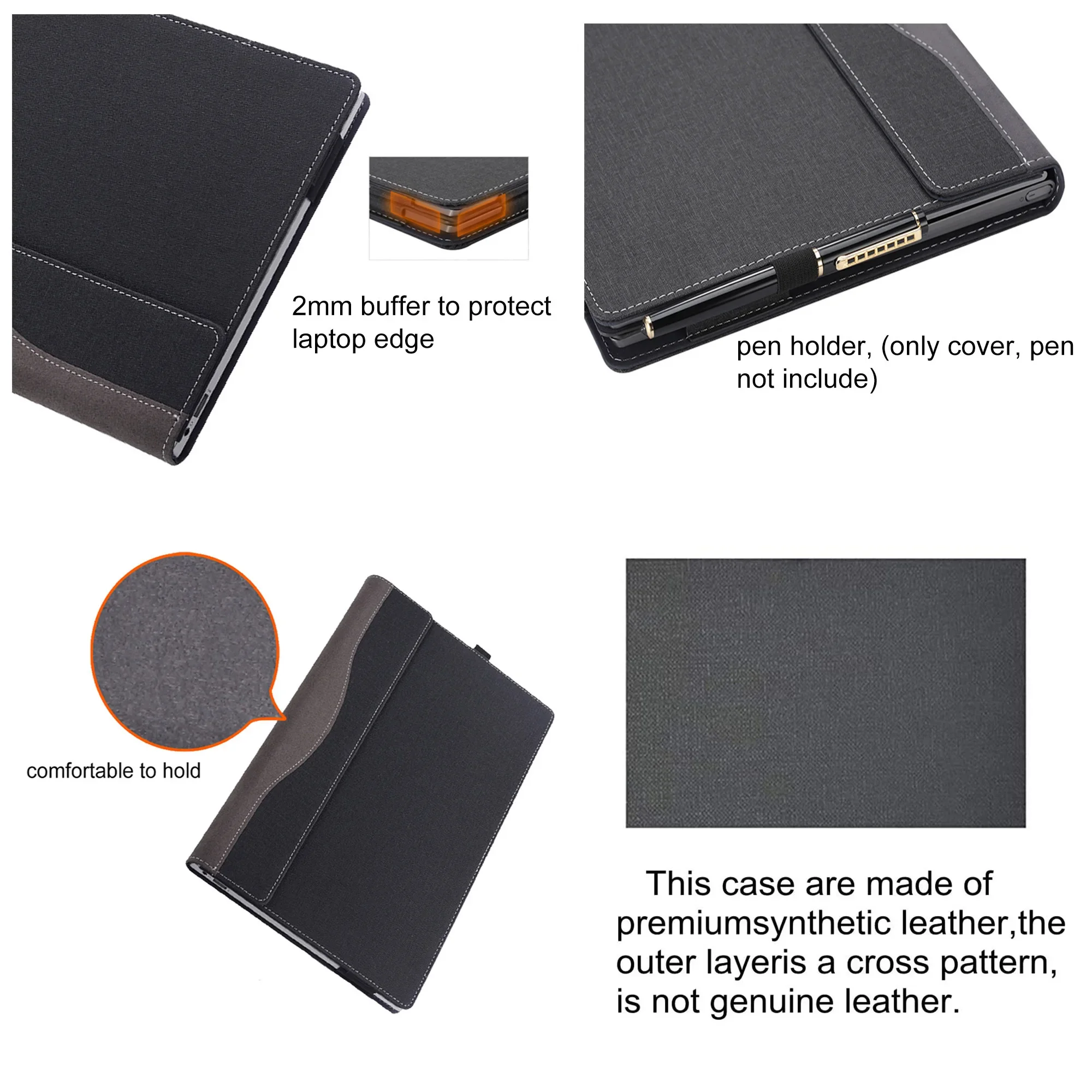 Case For HP ENVY X360 13-ay ba bd Series 13.3 Inch Laptop Sleeve For HP Spectre X360 CONVE 13t 13-aw PU Leather Protective Cover
