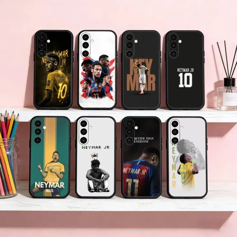 Futebol 10 para N-NeYmAr capa de telefone para Samsung Galaxy A13,21s,22,31,32,52,53,71,72,73, capa preta macia