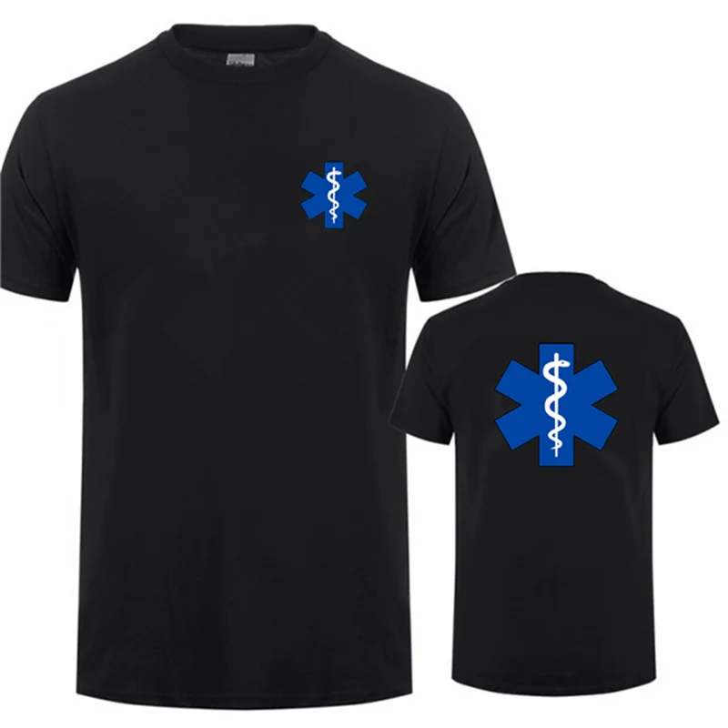 EMT Emergency Ambulance Printed T Shirt Fashion Summer O-Neck T-Shirt Casual Sport Short Sleeve Shirt