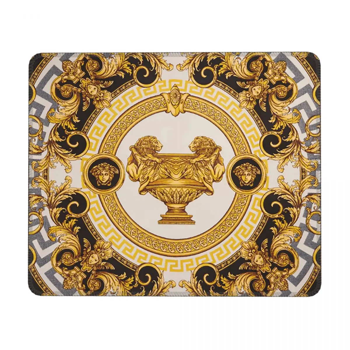 Decorative Golden Medallion Baroque Multi-size Mouse Pad Computer Keyboard Mouse Mat Gamer PC Laptop Desk MatTable Mats