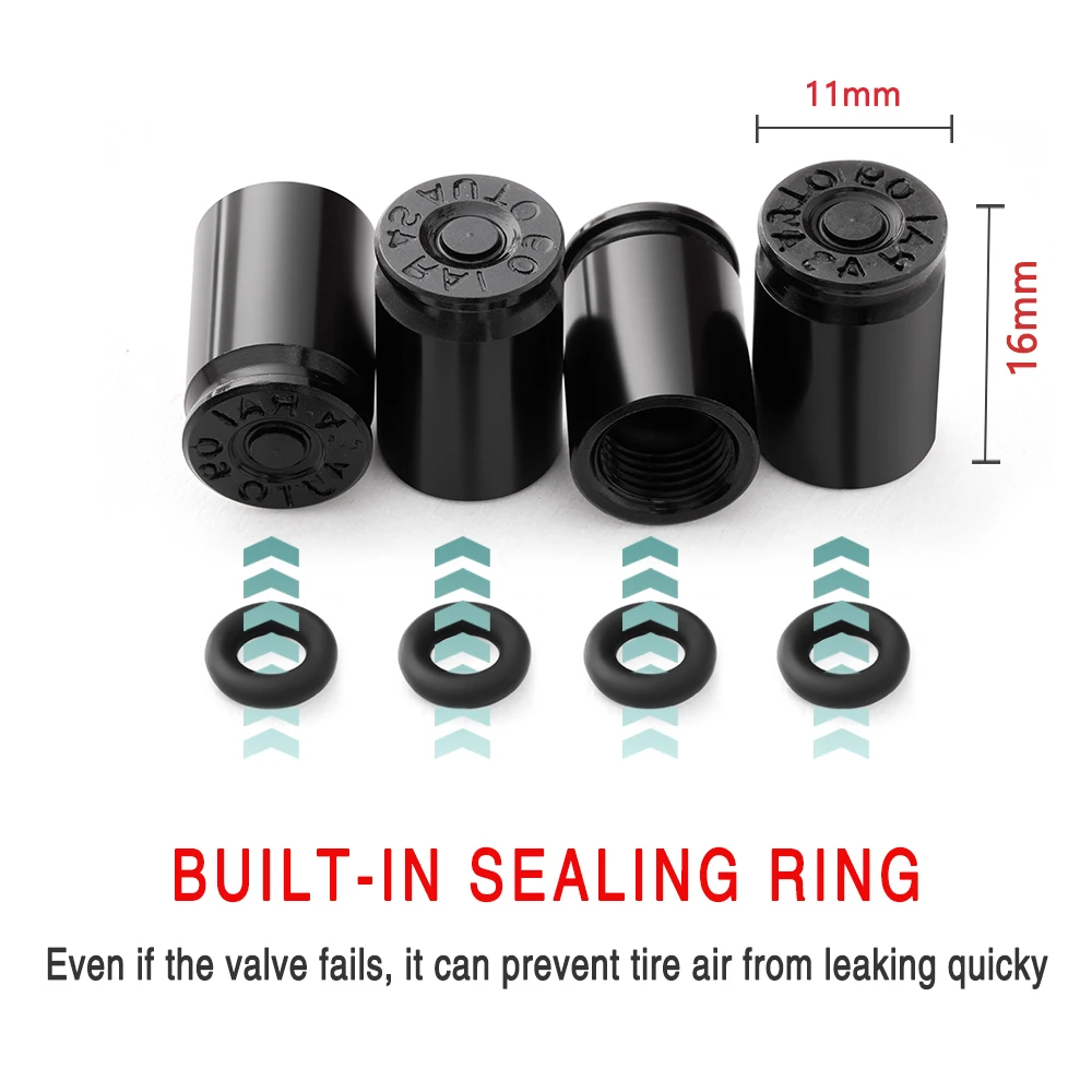 4PCS Car Wheel Tire Valve Caps Tyre Stem Covers Airdust Waterproof For Subaru Impreza Outback Sport GD GC 2001~2007 Accessories - view 3