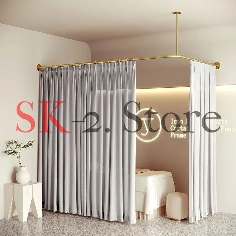 Wedding dress shop fitting circle, changing room, simple U-shaped ring frame partition, clothing store fitting room
