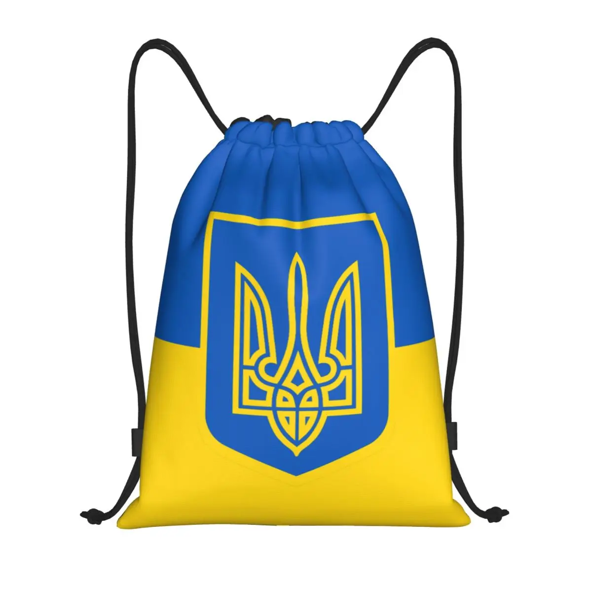 Ukraine Flag Drawstring Backpack Sports Gym Sackpack Ukrainian Military String Bag for Yoga