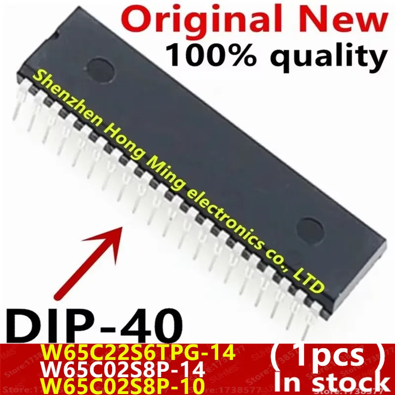 (1 Stück) 100 % neu W65C22S6TPG-14 W65C02S8P-14 W65C02S8P-10 W65C22S6TPG W65C02S8P DIP-40
