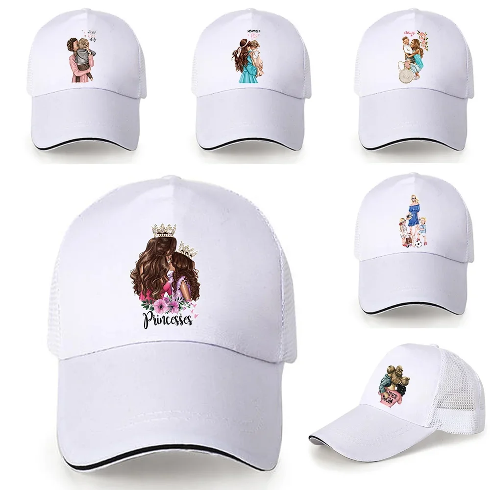 

Mom Series Mesh Baseball Cap Summer Outdoor Snapback Sport Hats for Men Women Fashion Trucker Caps Hip Hop Skateboard Casquette